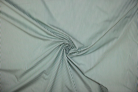 Italian striped cotton shirting