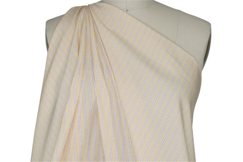 Striped cotton shirting