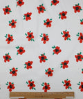 Flower print stretch cotton