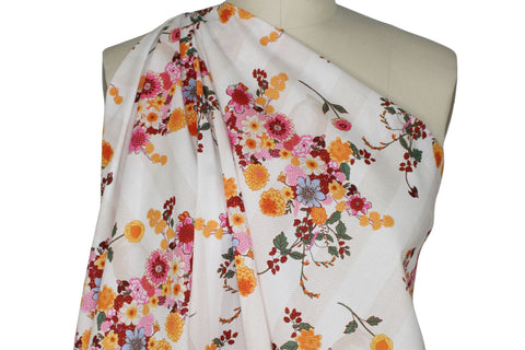 Floral cotton shirting