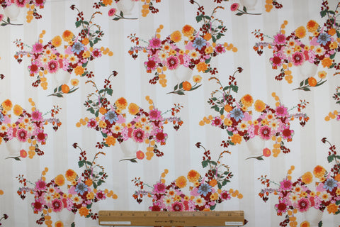 Floral cotton shirting