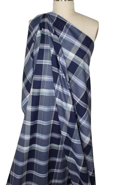 Plaid Italian cotton shirting