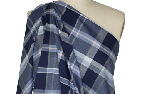 Plaid Italian cotton shirting