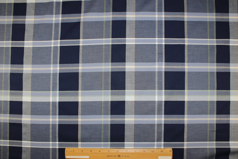 Plaid Italian cotton shirting