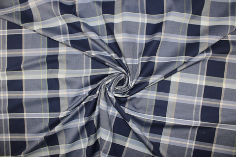 Plaid Italian cotton shirting