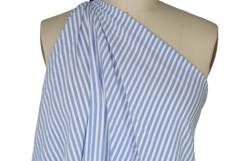 Striped cotton shirting