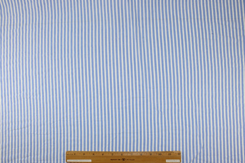 Striped cotton shirting
