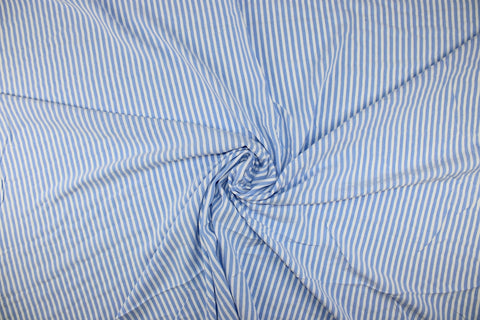 Striped cotton shirting