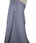 English gingham print cotton shirting