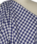 English gingham print cotton shirting