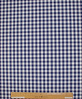 English gingham print cotton shirting