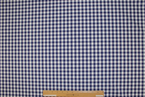 English gingham print cotton shirting