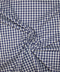 English gingham print cotton shirting