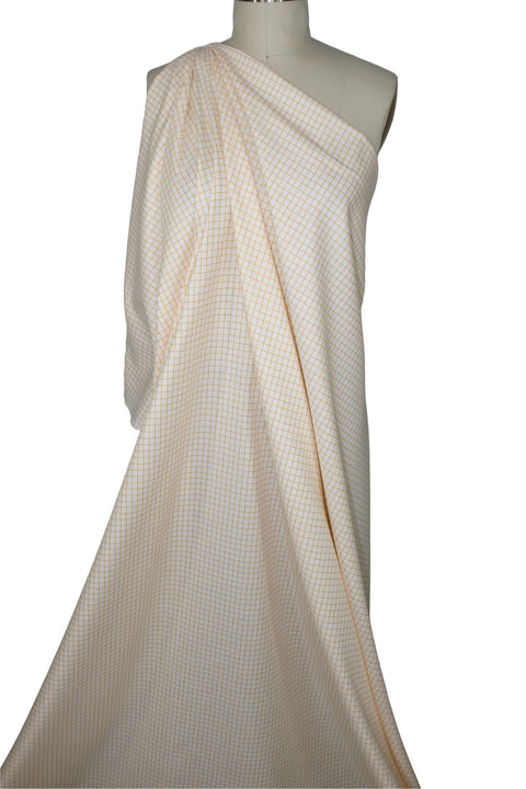 Ike Behar checked cotton shirting