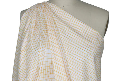 Ike Behar checked cotton shirting