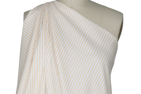 Ike Behar striped cotton shirting