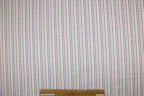 Dash stripe cotton jacquard shirting