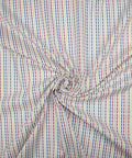 Dash stripe cotton jacquard shirting