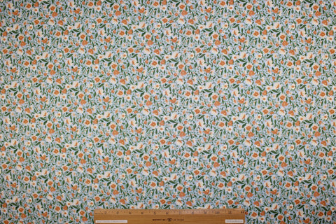 Hokkoh Mills Japanese floral cotton lawn