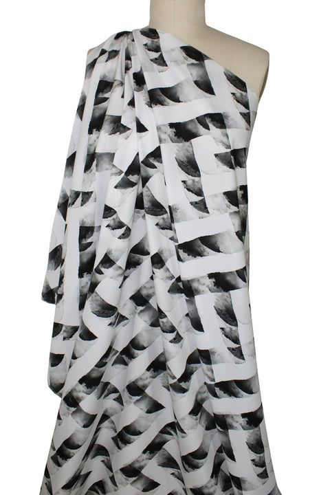 Digital print polished cotton shirting