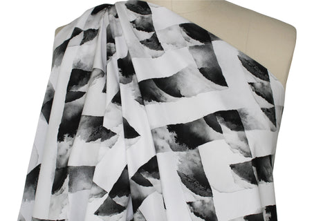 Digital print polished cotton shirting