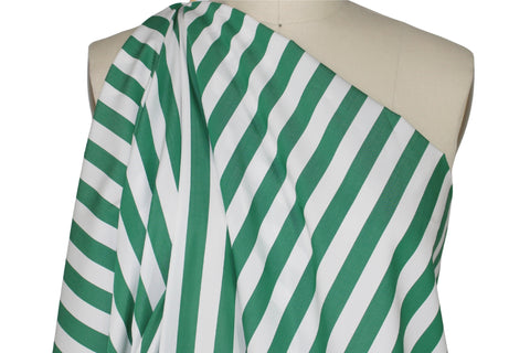 Ike Behar wide striped cotton shirting