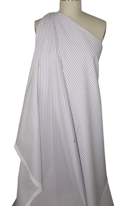 Ike Behar striped cotton oxford