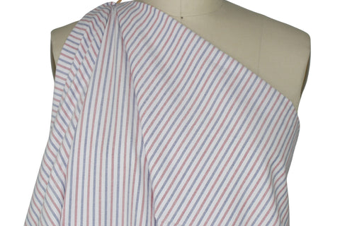 Ike Behar striped cotton oxford