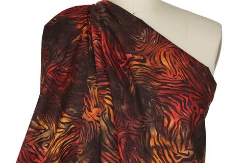Abstract tiger print Japanese cotton