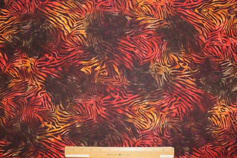 Abstract tiger print Japanese cotton