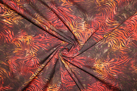 Abstract tiger print Japanese cotton