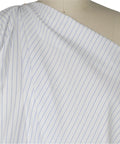 Pinstriped Italian cotton shirting
