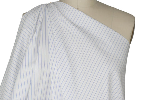 Pinstriped Italian cotton shirting