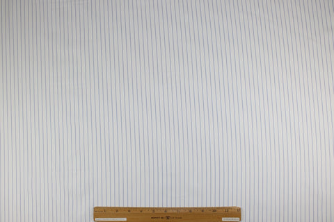 Pinstriped Italian cotton shirting