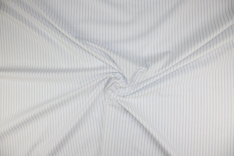 Pinstriped Italian cotton shirting