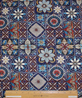 Medallion print cotton shirting