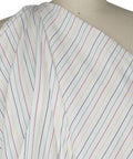 Italian pinstripe cotton shirting