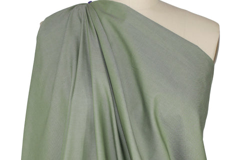 Ike Behar iridescent green oxford cloth