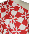 Japanese star-quilt print cotton