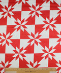Japanese star-quilt print cotton