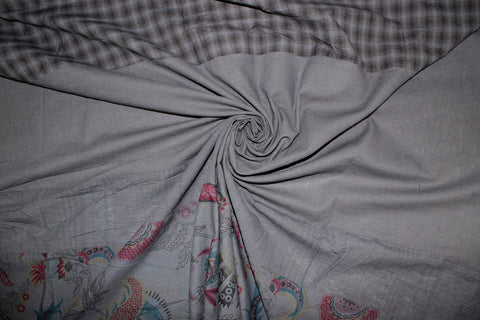 Double Conundrum Patchwork Cotton - Blues/Multi