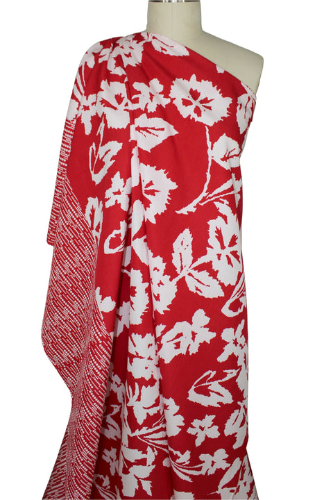 Border print floral cotton