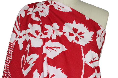 Border print floral cotton