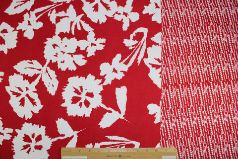 Border print floral cotton