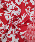 Border print floral cotton
