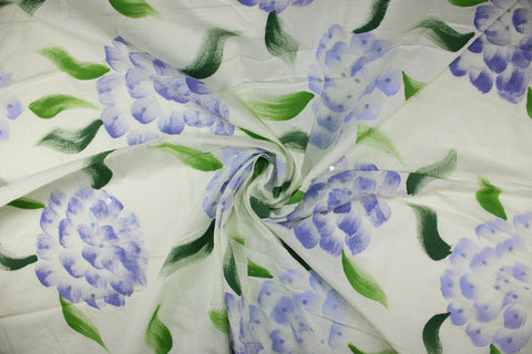 Hand painted cotton lawn