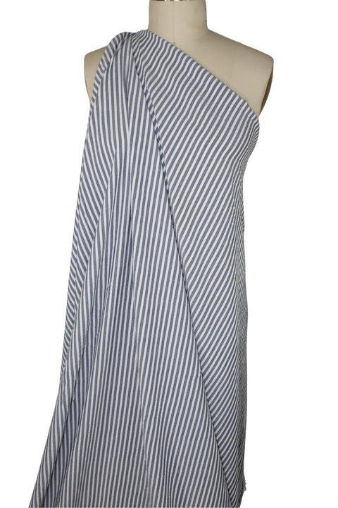 Seersucker cotton shirting