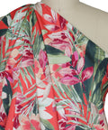 floral stretch cotton draped fabric
