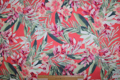 floral stretch cotton fabric