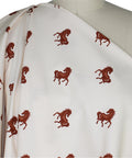 Horse print cotton sateen